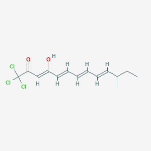 molecular formula C14H17Cl3O2 B1250805 新卡紫菌素A 