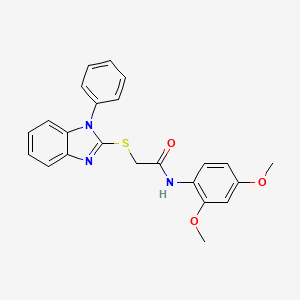 N-(2,4-Dimethoxyphenyl)-2-((1-phenyl-1H-benzo[d]imidazol-2-yl)thio)acetamide