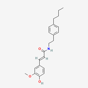 molecular formula C22H27NO3 B1250806 Cuscuta propenamide 2 