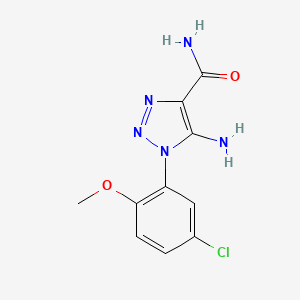 5-amino-1-(5-chloro-2-methoxyphenyl)-1H-1,2,3-triazole-4-carboxamide