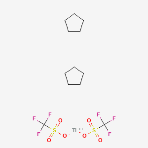 Cyclopentane;titanium(2+);trifluoromethanesulfonate