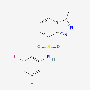 N-(3,5-difluorophenyl)-3-methyl[1,2,4]triazolo[4,3-a]pyridine-8-sulfonamide