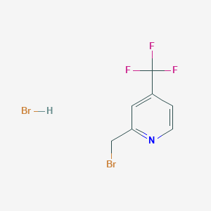 molecular formula C7H6Br2F3N B12508128 2-(Bromomethyl)-4-(trifluoromethyl)pyridine hydrobromide 