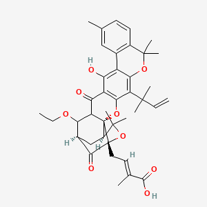 molecular formula C40H46O9 B1250814 gaudichaudiic acid I 