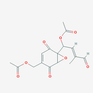 molecular formula C16H16O8 B1250816 鞭毛酮 C 