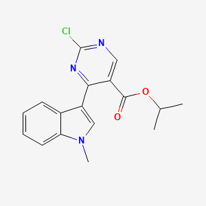 molecular formula C17H16ClN3O2 B12508163 Isopropyl 2-chloro-4-(1-methyl-1H-indol-3-yl)pyrimidine-5-carboxylate 