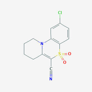 2-Chloro-7,8,9,10-tetrahydropyrido[2,1-c][1,4]benzothiazine-6-carbonitrile 5,5-dioxide