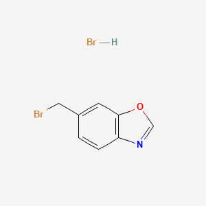 molecular formula C8H7Br2NO B12508196 6-(Bromomethyl)benzo[d]oxazole hydrobromide 