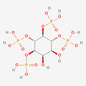 molecular formula C₆H₁₆O₁₈P₄ B125082 1D-肌醇1,4,5,6-四磷酸 CAS No. 121010-58-0
