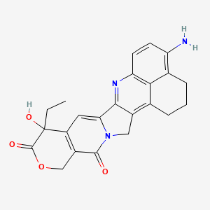 19-amino-10-ethyl-10-hydroxy-8-oxa-4,15-diazahexacyclo[14.7.1.02,14.04,13.06,11.020,24]tetracosa-1,6(11),12,14,16(24),17,19-heptaene-5,9-dione