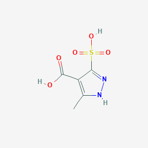 3-methyl-5-sulfo-1H-pyrazole-4-carboxylic acid