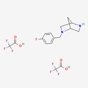 (1S,4S)-2-(4-Fluorobenzyl)-2,5-diaza-bicyclo[2.2.1]heptane di-trifluoro-acetic acid