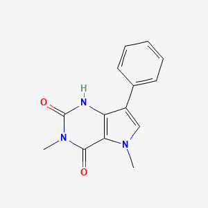 3,5-dimethyl-7-phenyl-1H-pyrrolo[3,2-d]pyrimidine-2,4(3H,5H)-dione