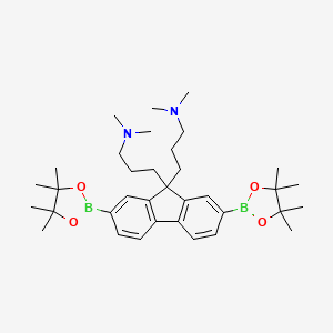 3,3'-(2,7-Bis(4,4,5,5-tetramethyl-1,3,2-dioxaborolan-2-yl)-9H-fluorene-9,9-diyl)bis(N,N-dimethylpropan-1-amine)