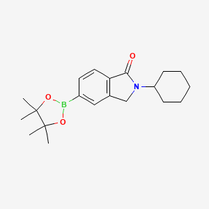 2-Cyclohexyl-5-(4,4,5,5-tetramethyl-1,3,2-dioxaborolan-2-yl)isoindolin-1-one