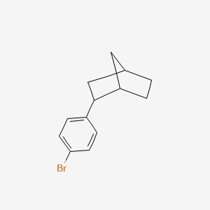 molecular formula C13H15Br B12508285 2-(4-Bromophenyl)bicyclo[2.2.1]heptane 