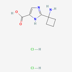 2-(1-aminocyclobutyl)-1H-imidazole-4-carboxylic acid dihydrochloride