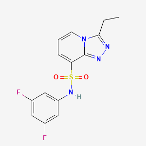 N-(3,5-difluorophenyl)-3-ethyl[1,2,4]triazolo[4,3-a]pyridine-8-sulfonamide