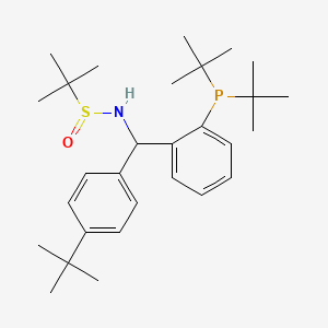 N-[(4-tert-butylphenyl)[2-(di-tert-butylphosphanyl)phenyl]methyl]-2-methylpropane-2-sulfinamide