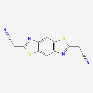 2-[2-(cyanomethyl)-[1,3]thiazolo[5,4-f][1,3]benzothiazol-6-yl]acetonitrile