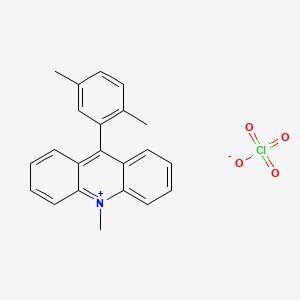 molecular formula C22H20ClNO4 B12508480 9-(2,5-Dimethylphenyl)-10-methylacridinium Perchlorate 