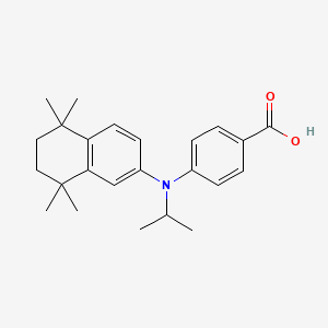 molecular formula C24H31NO2 B1250850 4-[Propan-2-yl-(5,5,8,8-tetramethyl-6,7-dihydronaphthalen-2-yl)amino]benzoic acid 