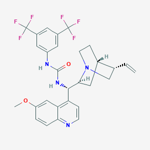 1-[3,5-bis(trifluoromethyl)phenyl]-3-[(S)-[(2S,4S,5S)-5-ethenyl-1-azabicyclo[2.2.2]octan-2-yl]-(6-methoxyquinolin-4-yl)methyl]urea