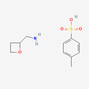 molecular formula C11H17NO4S B12508523 1-(Oxetan-2-yl)methanamine; para-toluene sulfonate 