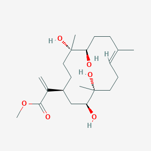 molecular formula C21H36O6 B1250867 柔曲菌素 
