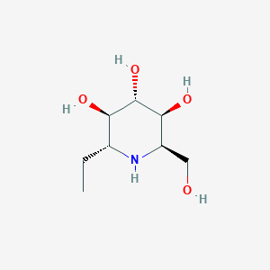 molecular formula C8H17NO4 B1250868 腺毛福林 