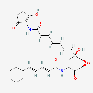 molecular formula C29H32N2O7 B1250878 阿利萨霉素 