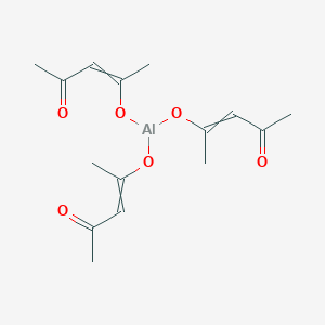 molecular formula C15H21AlO6 B12508838 4-({Bis[(4-oxopent-2-EN-2-YL)oxy]alumanyl}oxy)pent-3-EN-2-one 