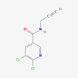 molecular formula C9H6Cl2N2O B12508847 5,6-Dichloro-N-(prop-2-yn-1-yl)nicotinamide 