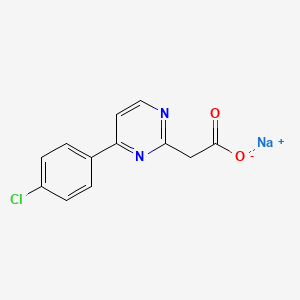 molecular formula C12H8ClN2NaO2 B12508858 Sodium 2-(4-(4-chlorophenyl)pyrimidin-2-yl)acetate 