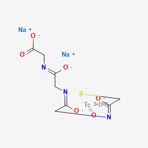 disodium;2-[[1-oxido-2-[[1-oxido-2-[(1-oxido-2-sulfidoethylidene)amino]ethylidene]amino]ethylidene]amino]acetate;oxo(99Tc)technetium-99(3+)
