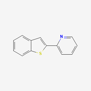 molecular formula C13H9NS B1250890 2-(Benzo[b]thiophen-2-yl)pyridine CAS No. 38210-35-4