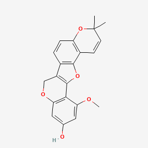molecular formula C21H18O5 B1250894 甘草醇 B CAS No. 877373-01-8