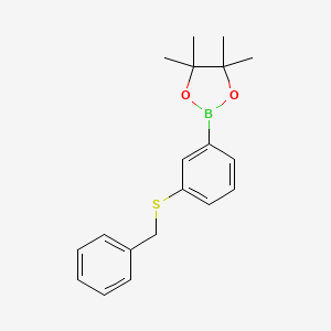 2-(3-(Benzylthio)phenyl)-4,4,5,5-tetramethyl-1,3,2-dioxaborolane