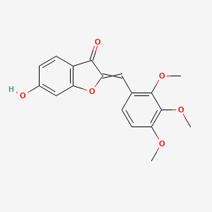 6-Hydroxy-2-[(2,3,4-trimethoxyphenyl)methylidene]-1-benzofuran-3-one