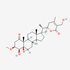 molecular formula C29H42O7 B1250965 2,3-dihydro-3beta-methoxy withaferin A 
