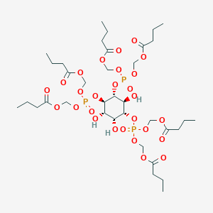 molecular formula C36H63O27P3 B1250978 D-myo-Ins(1,4,5)P3 hexakis(butanoyloxymethyl) ester 