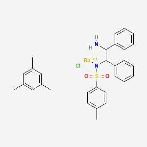 (2-Amino-1,2-diphenylethyl)-(4-methylphenyl)sulfonylazanide;ruthenium(2+);1,3,5-trimethylbenzene;chloride