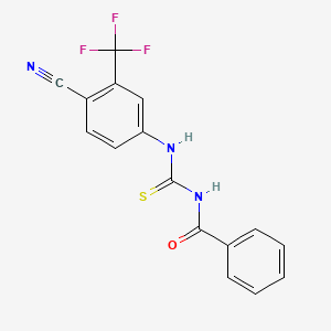 N-((4-Cyano-3-(trifluoromethyl)phenyl)carbamothioyl)benzamide