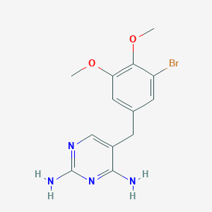 molecular formula C13H15BrN4O2 B125099 甲氧苄啶杂质 F CAS No. 16285-82-8