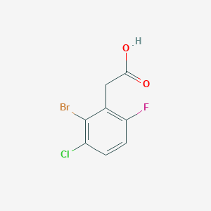 molecular formula C8H5BrClFO2 B12509925 2-(2-Bromo-3-chloro-6-fluorophenyl)aceticacid CAS No. 1823559-74-5