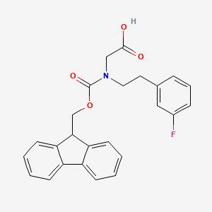 {[(9H-fluoren-9-ylmethoxy)carbonyl][2-(3-fluorophenyl)ethyl]amino}acetic acid