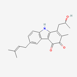 molecular formula C21H23NO3 B1250995 Carquinostatin A 