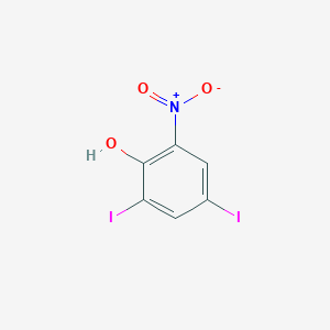 molecular formula C6H3I2NO3 B12509967 2,4-Diiodo-6-nitrophenol CAS No. 20294-48-8