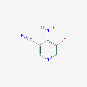 molecular formula C6H4FN3 B12509970 4-Amino-5-fluoronicotinonitrile 