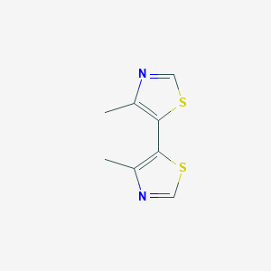 molecular formula C8H8N2S2 B12509987 4,4'-Dimethyl-5,5'-bithiazole 